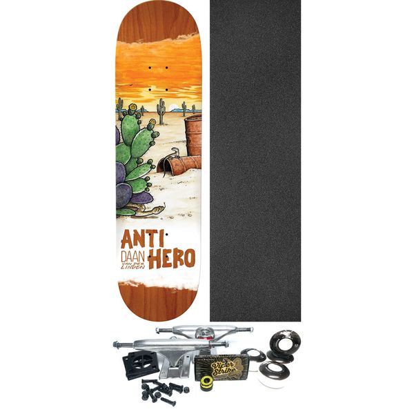 Anti Hero Skateboards Daan Van Der Linden Desertscapes Skateboard Deck - 8.38" x 32.25" - Complete Skateboard Bundle